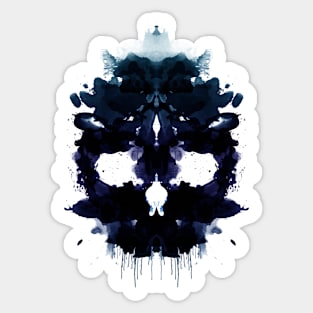 Rorschach Skull Sticker